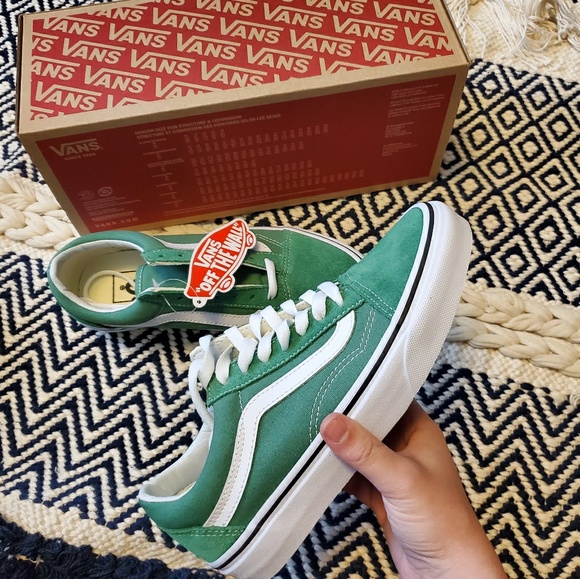 Vans Shoes - VANS Old Skool Deep Grass Green Sneakers